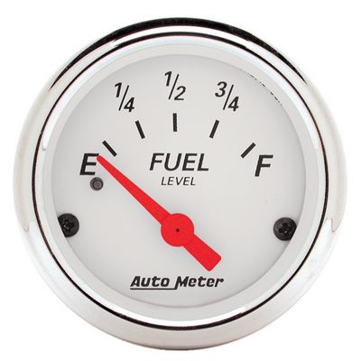 Auto Meter Arctic White Fuel Level Gauge - 1317